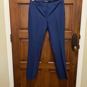 Express Womens Navy Columnist Slacks